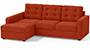 Apollo Sofa Set (Lava, Fabric Sofa Material, Regular Sofa Size, Soft Cushion Type, Sectional Sofa Type, Sectional Master Sofa Component, Tufted Back Type, Regular Back Height) by Urban Ladder