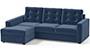 Apollo Sofa Set (Fabric Sofa Material, Compact Sofa Size, Soft Cushion Type, Sectional Sofa Type, Sectional Master Sofa Component, Lapis Blue, Tufted Back Type, Regular Back Height) by Urban Ladder