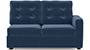 Apollo Sofa Set (Fabric Sofa Material, Regular Sofa Size, Soft Cushion Type, Sectional Sofa Type, Left Aligned 2 Seater Sofa Component, Lapis Blue, Tufted Back Type, Regular Back Height) by Urban Ladder