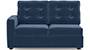 Apollo Sofa Set (Fabric Sofa Material, Regular Sofa Size, Soft Cushion Type, Sectional Sofa Type, Right Aligned 2 Seater Sofa Component, Lapis Blue, Tufted Back Type, Regular Back Height) by Urban Ladder