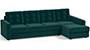 Apollo Sofa Set (Fabric Sofa Material, Compact Sofa Size, Malibu, Soft Cushion Type, Sectional Sofa Type, Sectional Master Sofa Component, Tufted Back Type, Regular Back Height) by Urban Ladder
