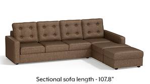 Apollo Sectional Tufted Sofa (Mocha)