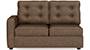 Apollo Sofa Set (Mocha, Fabric Sofa Material, Regular Sofa Size, Soft Cushion Type, Sectional Sofa Type, Right Aligned 2 Seater Sofa Component, Tufted Back Type, Regular Back Height) by Urban Ladder