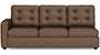 Apollo Sofa Set (Mocha, Fabric Sofa Material, Regular Sofa Size, Soft Cushion Type, Sectional Sofa Type, Right Aligned 3 Seater Sofa Component, Tufted Back Type, Regular Back Height) by Urban Ladder