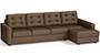 Apollo Sofa Set (Mocha, Fabric Sofa Material, Regular Sofa Size, Soft Cushion Type, Sectional Sofa Type, Sectional Master Sofa Component, Tufted Back Type, Regular Back Height) by Urban Ladder