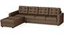 Apollo Sofa Set (Mocha, Fabric Sofa Material, Regular Sofa Size, Soft Cushion Type, Sectional Sofa Type, Sectional Master Sofa Component, Tufted Back Type, Regular Back Height) by Urban Ladder