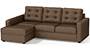 Apollo Sofa Set (Mocha, Fabric Sofa Material, Regular Sofa Size, Soft Cushion Type, Sectional Sofa Type, Sectional Master Sofa Component, Tufted Back Type, Regular Back Height) by Urban Ladder