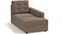 Apollo Sofa Set (Mist, Fabric Sofa Material, Regular Sofa Size, Soft Cushion Type, Sectional Sofa Type, Right Aligned Chaise Sofa Component, Tufted Back Type, Regular Back Height) by Urban Ladder