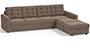 Apollo Sofa Set (Mist, Fabric Sofa Material, Regular Sofa Size, Soft Cushion Type, Sectional Sofa Type, Sectional Master Sofa Component, Tufted Back Type, Regular Back Height) by Urban Ladder