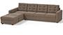 Apollo Sofa Set (Mist, Fabric Sofa Material, Regular Sofa Size, Soft Cushion Type, Sectional Sofa Type, Sectional Master Sofa Component, Tufted Back Type, Regular Back Height) by Urban Ladder
