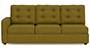 Apollo Sofa Set (Olive Green, Fabric Sofa Material, Regular Sofa Size, Soft Cushion Type, Sectional Sofa Type, Right Aligned 3 Seater Sofa Component, Tufted Back Type, Regular Back Height) by Urban Ladder