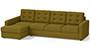 Apollo Sofa Set (Olive Green, Fabric Sofa Material, Regular Sofa Size, Soft Cushion Type, Sectional Sofa Type, Sectional Master Sofa Component, Tufted Back Type, Regular Back Height) by Urban Ladder