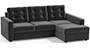 Apollo Sofa Set (Fabric Sofa Material, Compact Sofa Size, Soft Cushion Type, Sectional Sofa Type, Sectional Master Sofa Component, Pebble Grey, Tufted Back Type, Regular Back Height) by Urban Ladder