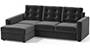 Apollo Sofa Set (Fabric Sofa Material, Compact Sofa Size, Soft Cushion Type, Sectional Sofa Type, Sectional Master Sofa Component, Pebble Grey, Tufted Back Type, Regular Back Height) by Urban Ladder