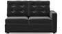 Apollo Sofa Set (Fabric Sofa Material, Regular Sofa Size, Soft Cushion Type, Sectional Sofa Type, Left Aligned 2 Seater Sofa Component, Pebble Grey, Tufted Back Type, Regular Back Height) by Urban Ladder