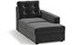 Apollo Sofa Set (Fabric Sofa Material, Regular Sofa Size, Soft Cushion Type, Sectional Sofa Type, Right Aligned Chaise Sofa Component, Pebble Grey, Tufted Back Type, Regular Back Height) by Urban Ladder