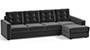 Apollo Sofa Set (Fabric Sofa Material, Regular Sofa Size, Soft Cushion Type, Sectional Sofa Type, Sectional Master Sofa Component, Pebble Grey, Tufted Back Type, Regular Back Height) by Urban Ladder