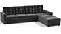 Apollo Sofa Set (Fabric Sofa Material, Regular Sofa Size, Soft Cushion Type, Sectional Sofa Type, Sectional Master Sofa Component, Pebble Grey, Tufted Back Type, Regular Back Height) by Urban Ladder