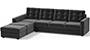 Apollo Sofa Set (Fabric Sofa Material, Regular Sofa Size, Soft Cushion Type, Sectional Sofa Type, Sectional Master Sofa Component, Pebble Grey, Tufted Back Type, Regular Back Height) by Urban Ladder