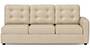 Apollo Sofa Set (Pearl, Fabric Sofa Material, Regular Sofa Size, Soft Cushion Type, Sectional Sofa Type, Left Aligned 3 Seater Sofa Component, Tufted Back Type, Regular Back Height) by Urban Ladder