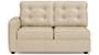 Apollo Sofa Set (Pearl, Fabric Sofa Material, Regular Sofa Size, Soft Cushion Type, Sectional Sofa Type, Right Aligned 2 Seater Sofa Component, Tufted Back Type, Regular Back Height) by Urban Ladder
