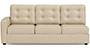 Apollo Sofa Set (Pearl, Fabric Sofa Material, Regular Sofa Size, Soft Cushion Type, Sectional Sofa Type, Right Aligned 3 Seater Sofa Component, Tufted Back Type, Regular Back Height) by Urban Ladder