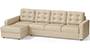 Apollo Sofa Set (Pearl, Fabric Sofa Material, Regular Sofa Size, Soft Cushion Type, Sectional Sofa Type, Sectional Master Sofa Component, Tufted Back Type, Regular Back Height) by Urban Ladder