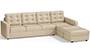 Apollo Sofa Set (Pearl, Fabric Sofa Material, Regular Sofa Size, Soft Cushion Type, Sectional Sofa Type, Sectional Master Sofa Component, Tufted Back Type, Regular Back Height) by Urban Ladder
