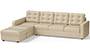 Apollo Sofa Set (Pearl, Fabric Sofa Material, Regular Sofa Size, Soft Cushion Type, Sectional Sofa Type, Sectional Master Sofa Component, Tufted Back Type, Regular Back Height) by Urban Ladder