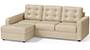 Apollo Sofa Set (Pearl, Fabric Sofa Material, Regular Sofa Size, Soft Cushion Type, Sectional Sofa Type, Sectional Master Sofa Component, Tufted Back Type, Regular Back Height) by Urban Ladder
