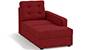 Apollo Sofa Set (Fabric Sofa Material, Compact Sofa Size, Soft Cushion Type, Sectional Sofa Type, Right Aligned Chaise Sofa Component, Salsa Red, Tufted Back Type, Regular Back Height) by Urban Ladder