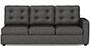 Apollo Sofa Set (Steel, Fabric Sofa Material, Regular Sofa Size, Soft Cushion Type, Sectional Sofa Type, Left Aligned 3 Seater Sofa Component, Tufted Back Type, Regular Back Height) by Urban Ladder