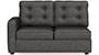 Apollo Sofa Set (Steel, Fabric Sofa Material, Regular Sofa Size, Soft Cushion Type, Sectional Sofa Type, Right Aligned 2 Seater Sofa Component, Tufted Back Type, Regular Back Height) by Urban Ladder