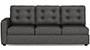 Apollo Sofa Set (Steel, Fabric Sofa Material, Regular Sofa Size, Soft Cushion Type, Sectional Sofa Type, Right Aligned 3 Seater Sofa Component, Tufted Back Type, Regular Back Height) by Urban Ladder