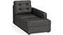 Apollo Sofa Set (Steel, Fabric Sofa Material, Regular Sofa Size, Soft Cushion Type, Sectional Sofa Type, Right Aligned Chaise Sofa Component, Tufted Back Type, Regular Back Height) by Urban Ladder