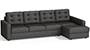 Apollo Sofa Set (Steel, Fabric Sofa Material, Regular Sofa Size, Soft Cushion Type, Sectional Sofa Type, Sectional Master Sofa Component, Tufted Back Type, Regular Back Height) by Urban Ladder