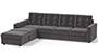 Apollo Sofa Set (Smoke, Fabric Sofa Material, Compact Sofa Size, Soft Cushion Type, Sectional Sofa Type, Sectional Master Sofa Component, Tufted Back Type, Regular Back Height) by Urban Ladder