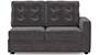 Apollo Sofa Set (Smoke, Fabric Sofa Material, Regular Sofa Size, Soft Cushion Type, Sectional Sofa Type, Left Aligned 2 Seater Sofa Component, Tufted Back Type, Regular Back Height) by Urban Ladder