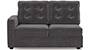 Apollo Sofa Set (Smoke, Fabric Sofa Material, Regular Sofa Size, Soft Cushion Type, Sectional Sofa Type, Right Aligned 2 Seater Sofa Component, Tufted Back Type, Regular Back Height) by Urban Ladder