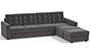 Apollo Sofa Set (Smoke, Fabric Sofa Material, Regular Sofa Size, Soft Cushion Type, Sectional Sofa Type, Sectional Master Sofa Component, Tufted Back Type, Regular Back Height) by Urban Ladder