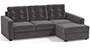 Apollo Sofa Set (Smoke, Fabric Sofa Material, Regular Sofa Size, Soft Cushion Type, Sectional Sofa Type, Sectional Master Sofa Component, Tufted Back Type, Regular Back Height) by Urban Ladder