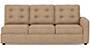 Apollo Sofa Set (Fabric Sofa Material, Regular Sofa Size, Soft Cushion Type, Sectional Sofa Type, Left Aligned 3 Seater Sofa Component, Sandshell Beige, Tufted Back Type, Regular Back Height) by Urban Ladder