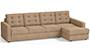 Apollo Sofa Set (Fabric Sofa Material, Regular Sofa Size, Soft Cushion Type, Sectional Sofa Type, Sectional Master Sofa Component, Sandshell Beige, Tufted Back Type, Regular Back Height) by Urban Ladder