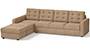 Apollo Sofa Set (Fabric Sofa Material, Regular Sofa Size, Soft Cushion Type, Sectional Sofa Type, Sectional Master Sofa Component, Sandshell Beige, Tufted Back Type, Regular Back Height) by Urban Ladder