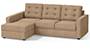 Apollo Sofa Set (Fabric Sofa Material, Regular Sofa Size, Soft Cushion Type, Sectional Sofa Type, Sectional Master Sofa Component, Sandshell Beige, Tufted Back Type, Regular Back Height) by Urban Ladder