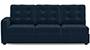 Apollo Sofa Set (Fabric Sofa Material, Regular Sofa Size, Soft Cushion Type, Sectional Sofa Type, Right Aligned 3 Seater Sofa Component, Sea Port Blue Velvet, Tufted Back Type, Regular Back Height) by Urban Ladder