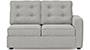 Apollo Sofa Set (Fabric Sofa Material, Regular Sofa Size, Soft Cushion Type, Sectional Sofa Type, Left Aligned 2 Seater Sofa Component, Vapour Grey, Tufted Back Type, Regular Back Height) by Urban Ladder