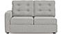 Apollo Sofa Set (Fabric Sofa Material, Regular Sofa Size, Soft Cushion Type, Sectional Sofa Type, Right Aligned 2 Seater Sofa Component, Vapour Grey, Tufted Back Type, Regular Back Height) by Urban Ladder