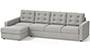 Apollo Sofa Set (Fabric Sofa Material, Regular Sofa Size, Soft Cushion Type, Sectional Sofa Type, Sectional Master Sofa Component, Vapour Grey, Tufted Back Type, Regular Back Height) by Urban Ladder