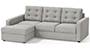 Apollo Sofa Set (Fabric Sofa Material, Regular Sofa Size, Soft Cushion Type, Sectional Sofa Type, Sectional Master Sofa Component, Vapour Grey, Tufted Back Type, Regular Back Height) by Urban Ladder